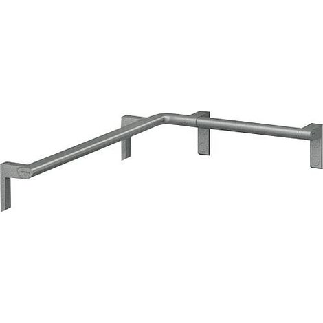 Main courante de douche Cavere gauche,450x750mm, avec fixation alu ant.métal95 (1/4)