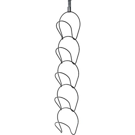 Porte-chapeaux multifonctionnel à plusieurs niveaux, sans perçage, noir, pour un gain de place. (1/5)