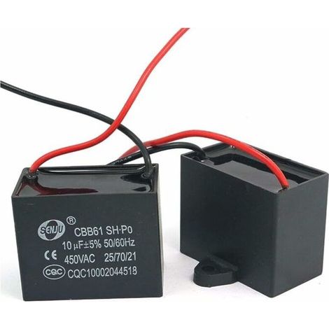 pieces CBB61 450 V AC 50/60 Hz fan motor current capacitor 10 uF