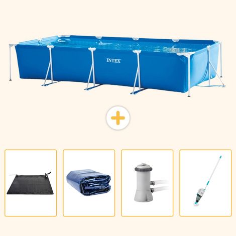 Intex Piscine Tubulaire Rectangulaire - 450x220x84 cm - 5-pièces  S82 (1/5)