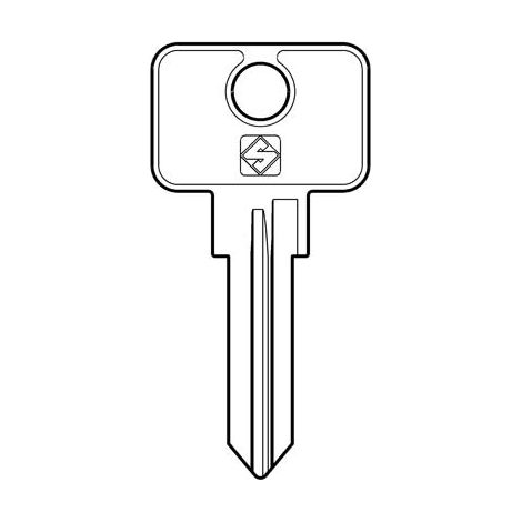 CHIAVE AUTO SISPA AUTOBLOCK SSA4R SILCA - ACCIAIO NICHELATO- 10 pezzi