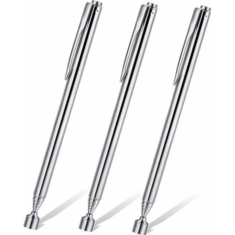 3-teiliges magnetisches Teleskopwerkzeug-Set, Aufnahmemagnet, tragbare, ausziehbare magnetische Teleskopstange, Verlängerungsstange (1/4)