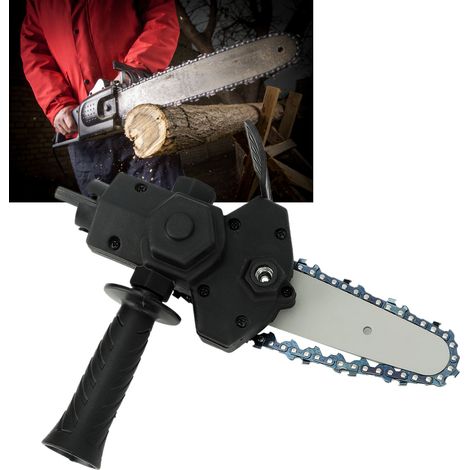 Bohrmaschinenkettenadapter – Verwandelt sich in eine Kettensäge – 10,2 cm – Schneidet Holz und Metall – Einfache Montage – 4/6-Zoll-kompatibles Set (1/5)