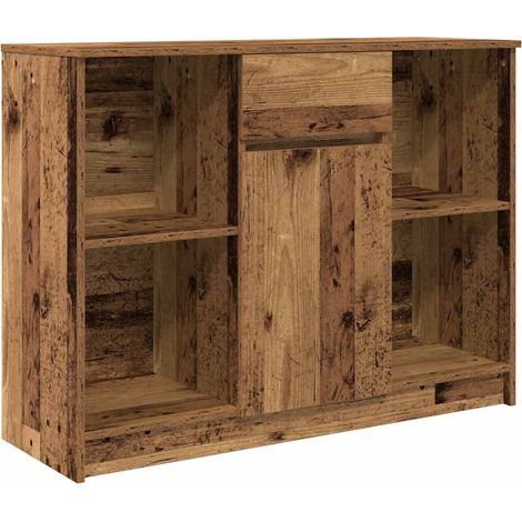 vidaXL Credenza con Cassetto Legno Antico 101x35x76 cm in Truciolato (1/5)