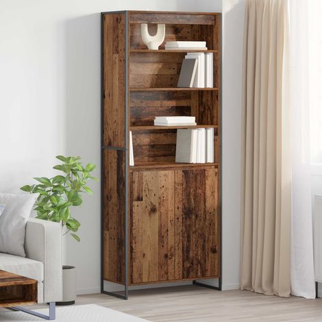 vidaXL  Tall Cabinets  Old Wood 79 x 36 x 200 cm Engineered Wood