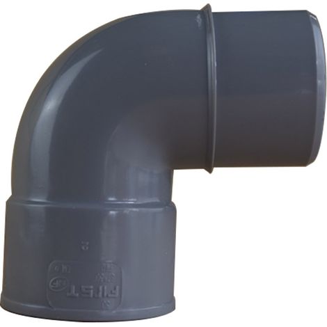 Coude PVC 87°30 Mâle/Femelle Ø50 - First Plast (1/5)