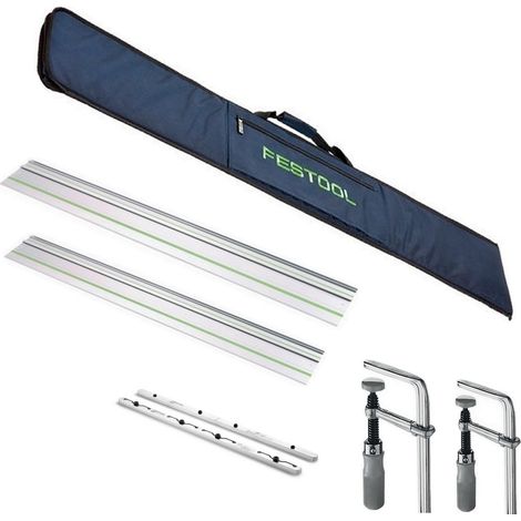 Festool Führungsschiene Tasche Set 2 Schienen Verbinder FSV/2 2 Zwingen (1/2)