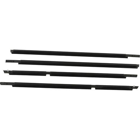 4Runner 2003-2009 Garniture de joint de vitre extérieure 6816335030 - 4 pièces Moulures de porte, joints d'étanchéité en caoutchouc, profilé de calandre, kit de remplacement (1/5)
