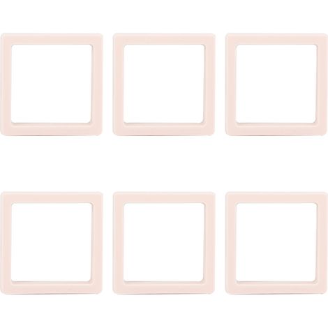 Presentoir A Bijoux - Cadre Transparent 10 7 X 10 7 X 1 8 Cm - Pour Anneaux Colliers Bracelets Boucles Doreilles - Lot De 6 (1/5)