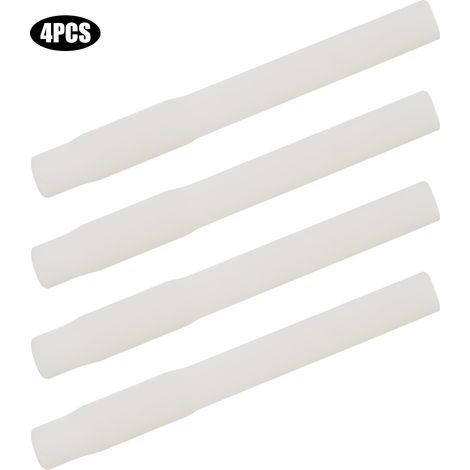 Tube en caoutchouc alimentaire pour machine à traire, raccord court pour gobelets trayeurs, lot de 4 pièces blanches. (1/5)