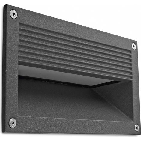 Empotrable asimétrico RIMA IP65 LED SMD AC 13W 1710lm(373lm) CRI80 3000K Antracita (1/4)