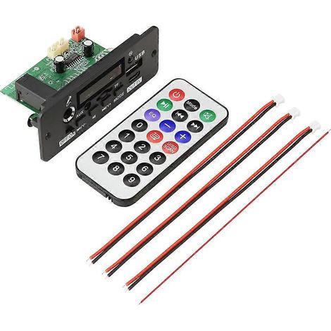 2x25W MP3-Player mit 12V MP3-Decoder, Anrufaufzeichnung, Bluetooth 5.0 und Autofernbedienung (1/5)