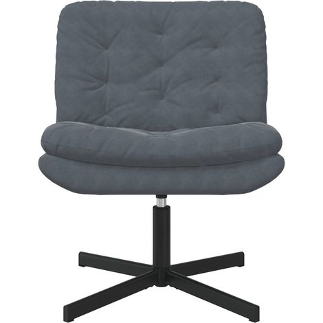 Maison Exclusive - Poltrona Relax con Base Girevole Grigio scuro 63 x 75 x 76 cm