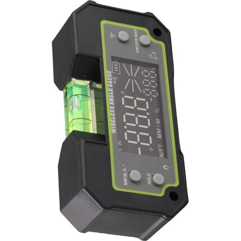 Niveau inclinomètre numérique double axe aimanté écran LCD boussole électronique mesure angle DX360 L ABS noir (1/5)
