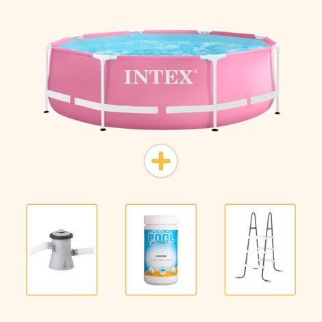 Intex Piscine Tubulaire Ronde - 244x76 cm - 4-pièces  SCB84 (1/5)