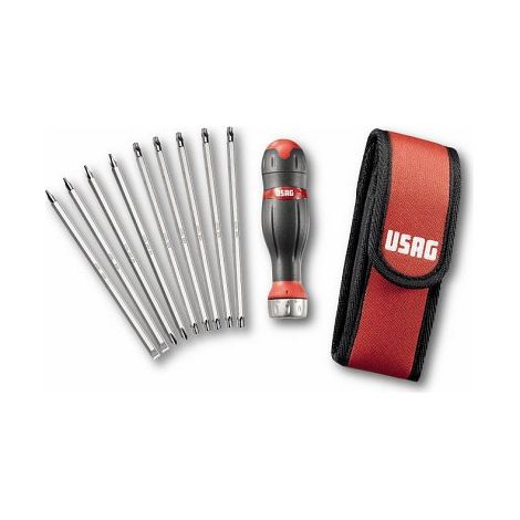 USAG 333 K/B10 U03330043 ASSORTIMENTO COMBIDRIVE IN ASTUCCIO DI NYLON (10 PZ)