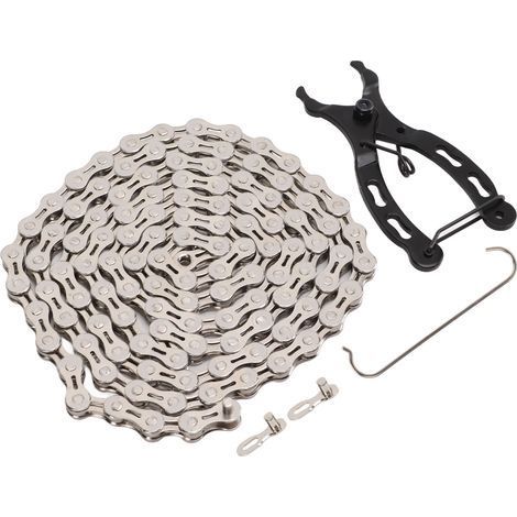 Kit de Chaîne de Vélo 8 Vitesses Léger avec Pince à Chaîne et Maillons pour VTT et Vélo de Route (1/5)