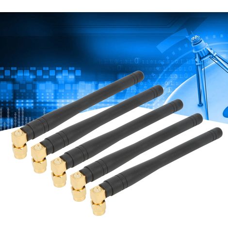 Antenne adhésive coudée 4G, antenne LTE à gain élevé pour routeur, antenne étanche 4G pleine bande, connecteur SMA mâle coudé à broches internes (1/5)