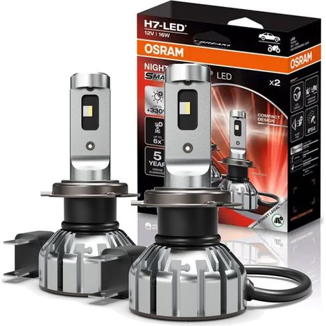 Ampoules H7 NIGHT BREAKER LED SMART OSRAM 16W 12V 64210DWNBSM-2HB PX26d - Homologué (1/5)