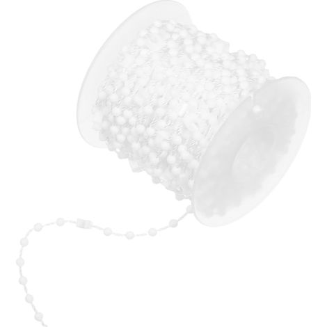 Chaîne inférieure persiennes stores romains – perlée, plastique blanc, quincaillerie rideaux fenêtre