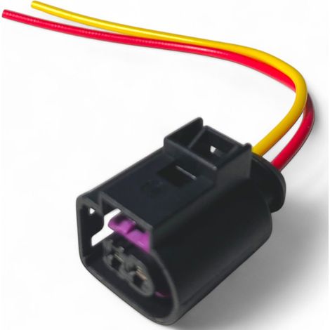 Connecteur prise fiche 2 broches pour VW FORD AUDI SKODA SEAT - (1/4)