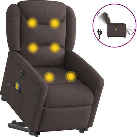 Tissu en cuir synthétique pour fauteuil de massage électrique – Revêtement brun résistant, compatible avec sièges ergonomiques et appareils de thérapie corporelle (1/5)