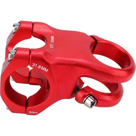 Potence de guidon 31,8 mm, réglable à 15 degrés, en alliage d'aluminium léger, rouge (1/5)
