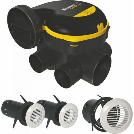 Kit Vmc Simple Flux Easyhome Auto + Grilles De Ventilation Bip - 11026032 - Aldes