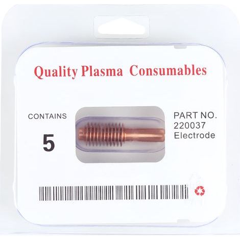 5pcs Plasma Tip électrode 220037 Plasma Cutter Torche Consommables pour MAX1650 Accessoires et pièces détachées pour fer à souder électrique (1/5)