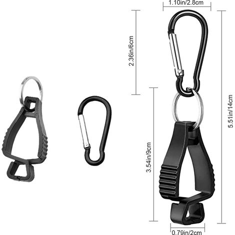 Lot de 10 pinces à gants de travail en plastique, forme A, pour le camping en extérieur (1/5)