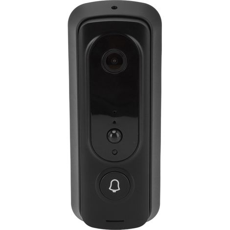Sonnette vidéo connectée H2 MINI 720P WiFi sans fil visuel étanche 15FPS faible consommation noire (1/5)