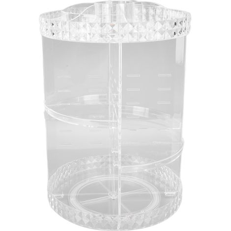 Boîte de maquillage rotative 360° pour pinceaux, rouges à lèvres et crèmes, organisateur de cosmétiques (1/5)