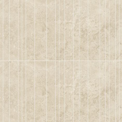 Carrelage effet Travertin Grège Cross Cut Scalpo 60x29,5x0,9 cm Mat Neravio - Mur intérieur (vendu par carton de 0,708 m²) - RO'MA CARRELAGE