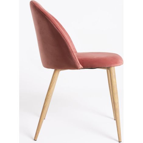 Packs Sillas Comedor - Pack 4 Sillas Vint Terciopelo - Rosa