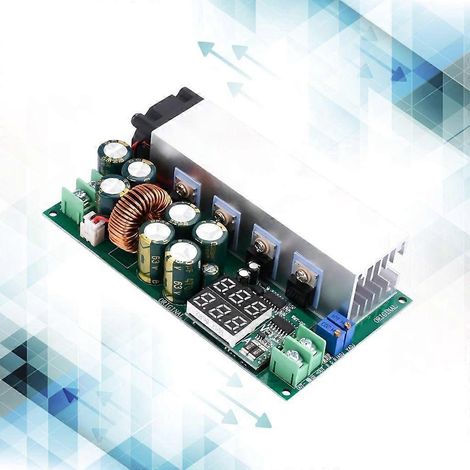 Convertisseur abaisseur de tension à courant continu, régulateur de tension, voltmètre à LED, 12-80 V CC, 20 A (1/4)