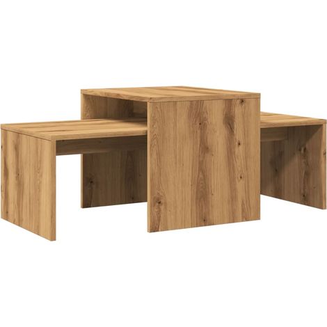 Maison Exclusive - Mesa de centro madera de ingeniería roble arti