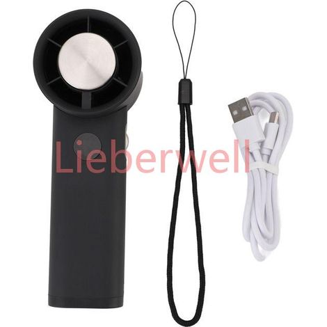 SURENHAP ventilateur de refroidissement portatif Petit ventilateur portatif sans fil à grande vitesse, jeux landau Gris foncé (1/5)