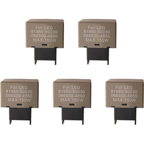 5X Relais clignotant électronique 8 broches pour ampoule LED Toyota Lexus 81980-50030 066500-4650 (1/5)