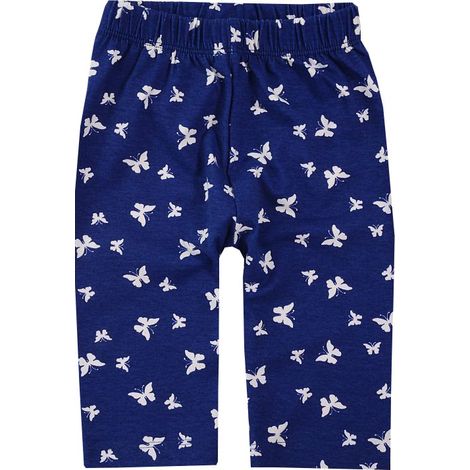 Leggings da ciclismo, pantaloncini blu navy con farfalle 110 H005C
