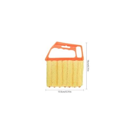 Juego de 2 cepillos para limpiar persianas enrollables, cepillo para limpiar lamas, cepillo para cortinas de 7 hojas, herramienta para limpiar cortinas, cepillo para ventanas, aires acondicionados - C