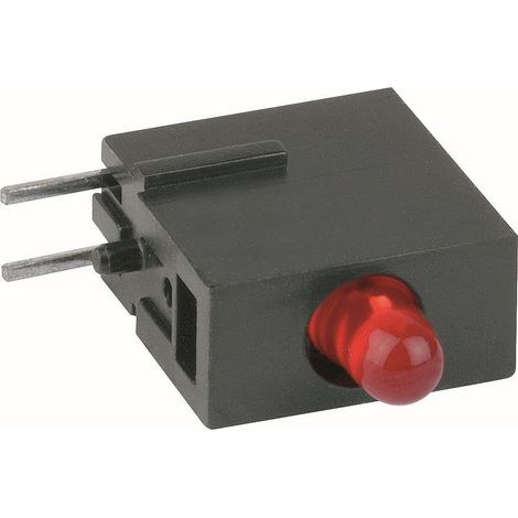 Mentor Einzel LED-Anzeige THT 1808.7031 Gelb 3 mm 20 mcd 60 ° 20 mA 2.1 V 13.5 mm -40 °C 85 °C