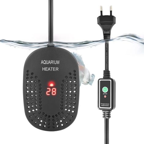 Chauffage Aquarium 100W - Réglable 20-34°C - Affichage Numérique - Eau Douce et Salée - Pour Poissons et Tortues (1/5)