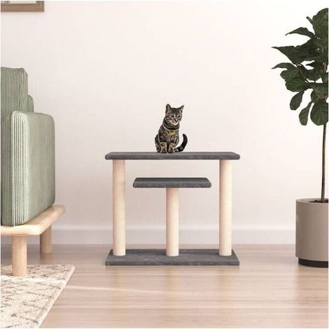Katzenbaum mit Plattform, dunkelgrau, 62,5 cm (1/5)