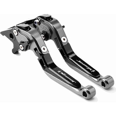 Convient pour SYM Sanyang JOYMAX F300 Nine Brothers-in-law Klaxon de frein modifié Biellette de direction Poignée pliable réglable (avec fonction de stationnement Titane noir titane) (1/5)
