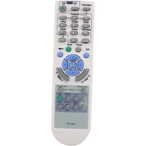 Telecomando sostitutivo RD-450C per proiettori NP100 NP110 NP115 NP1200 NP210 NP215 NP216 NP2200 NP300+ NP305 NP310 (1/2)