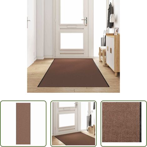 Tapis de porte - Tapis d'entrée Autre Marron et Noir 120 x 350 cm (1/5)