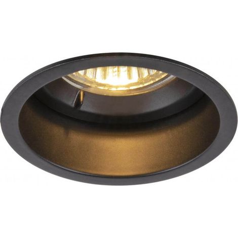 Spot encastré intérieur HORN simple noir GU10/QPAR51 25W max RT 2012 - SLV - 1005435 (1/3)
