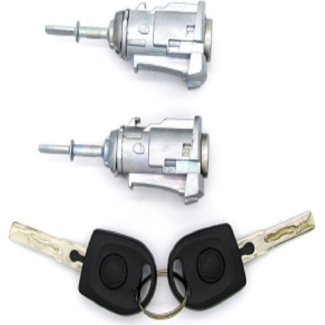 Compatible with Volkswagen Golf MK4, Bora/Skoda Octavia left and right door lock cylinders, key 1U0837167 (1/4)