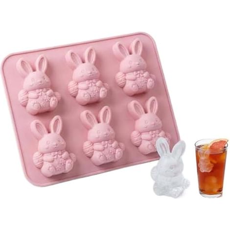 Mini moule à glaons en silicone 3D en forme de vache des Highlands, moule amusant pour whisky, cocktail, bourbon, cadeau parfait pour les amateurs de vaches, les amis (rose) (1/5)