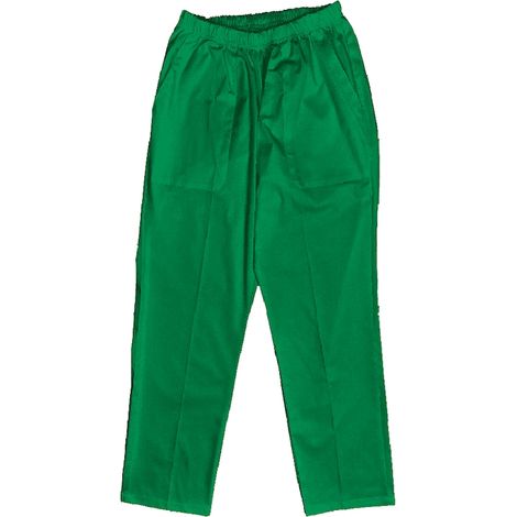 Pantalon médical pour homme, élastique, polyester/coton/élasthanne, vert Conex, XS international (1/4)